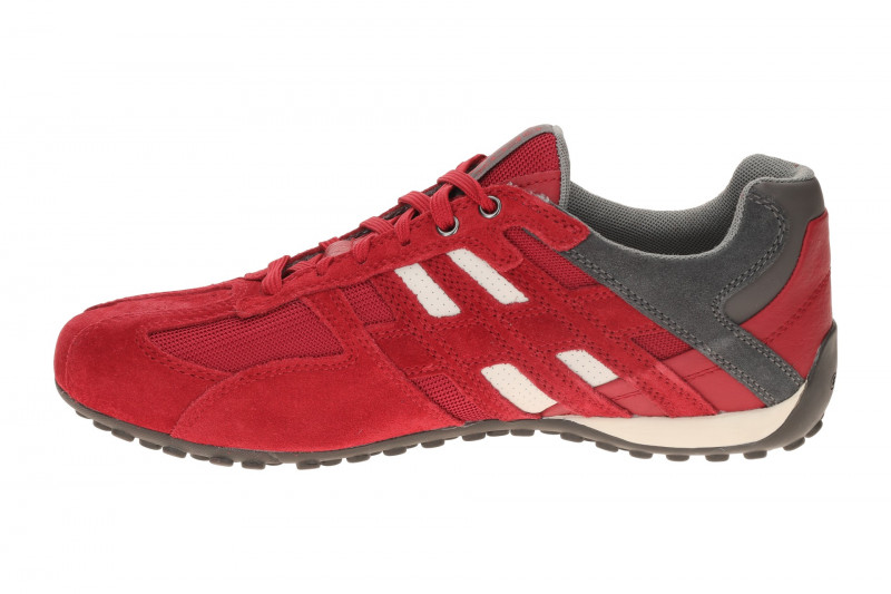 Geox Snake Schuhe rot grau U4207K