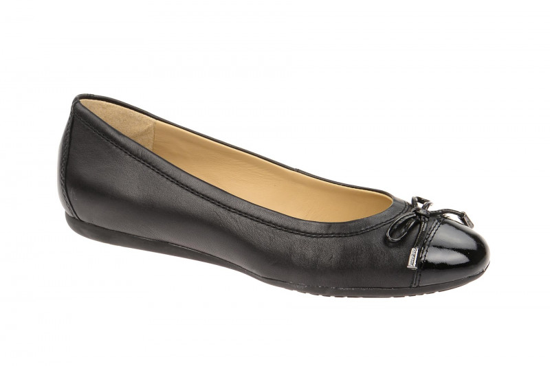 Geox Lola Ballerina schwarz Leder mix