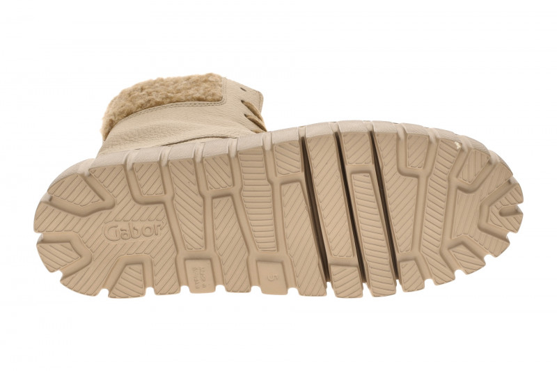 Gabor Plateau Stiefelette beige Fellkragen 76.786.52