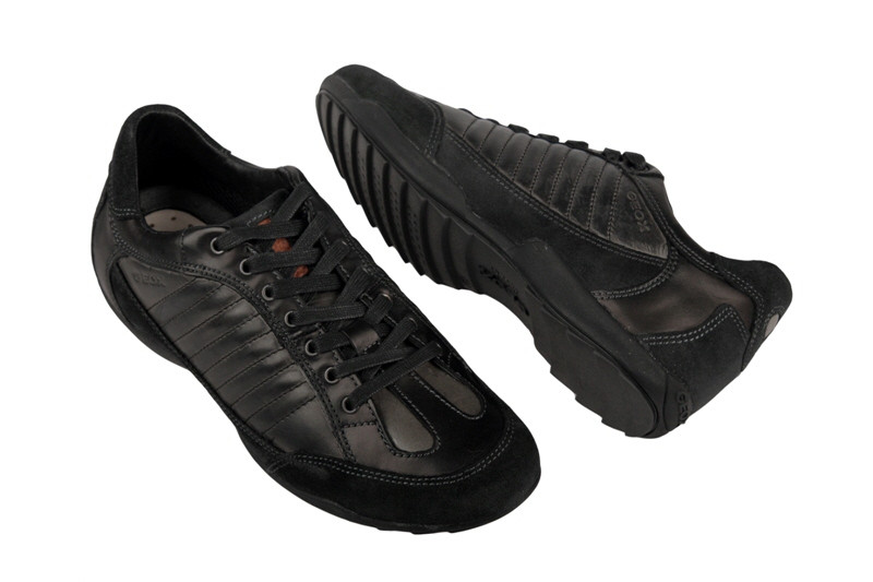Geox Pietro V Schuhe schwarz grau Sneakers