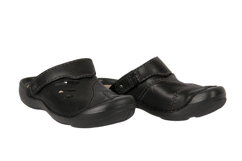 Clarks Wild Vibe schwarz Herren Pantoletten