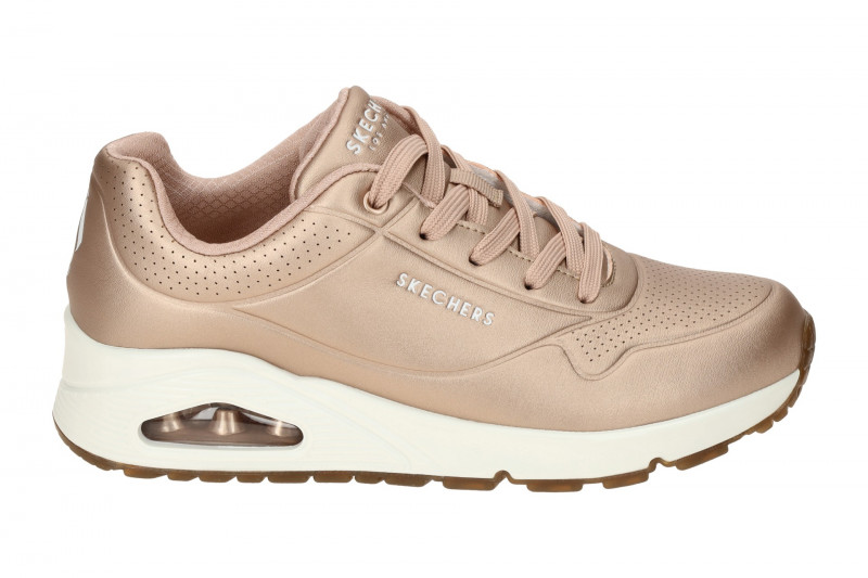 Skechers Uno Schuhe rose gold metallic Sneakers 73691