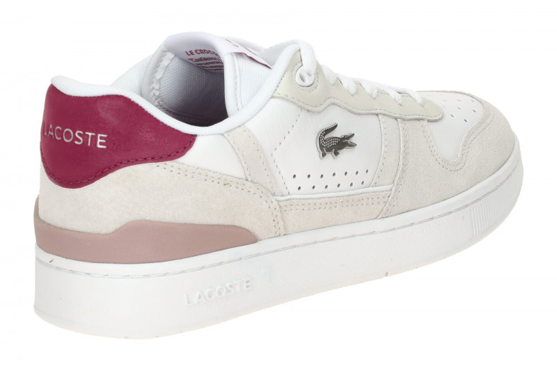 Lacoste T-Clip Set Schuhe Sneakers weiß pink Damen 0038