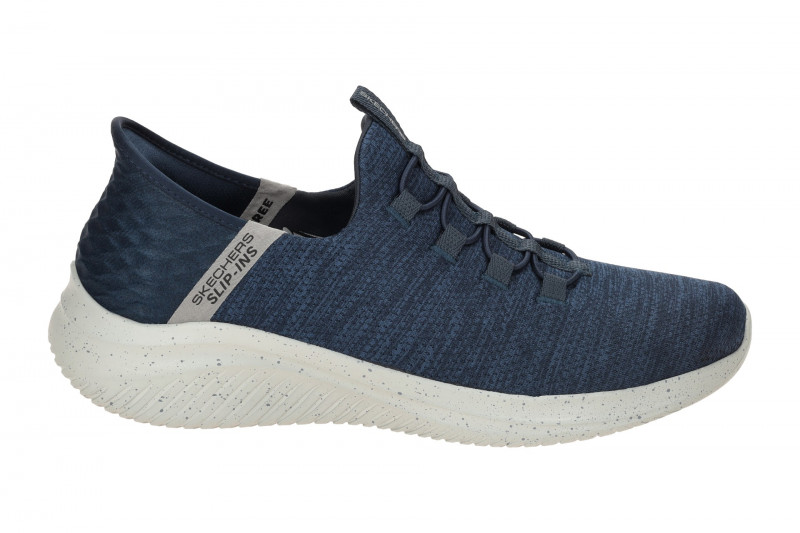 Skechers Ultra Flex Slipper Herren blau navy Hands Free 232452