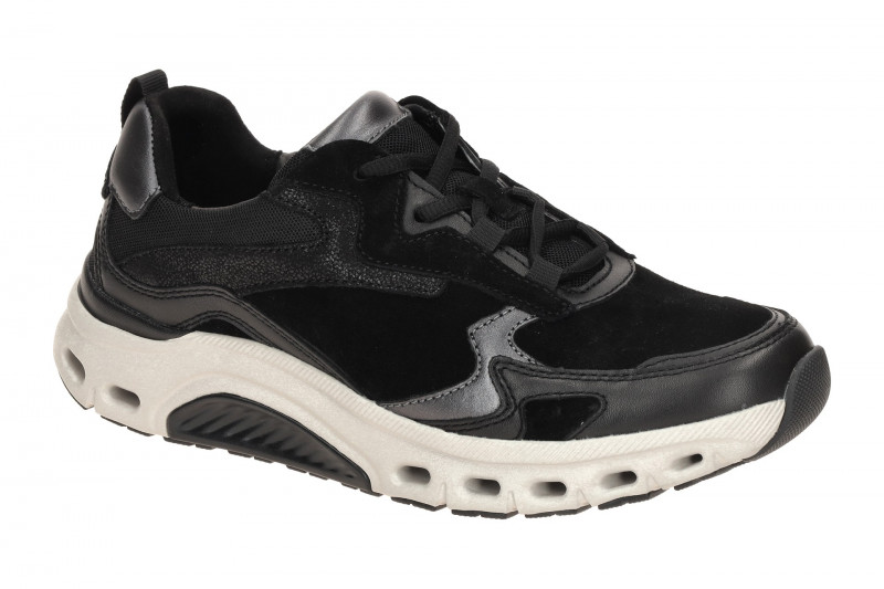Gabor RollingSoft Schuhe schwarz gelochte Sohle 76.986.47