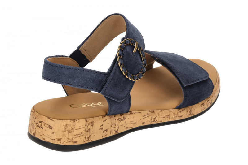 Gabor Rhodos Sandale blau Klett 82.734.36