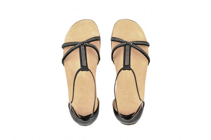 Clarks Rona Sparkle Sandale in schwarz