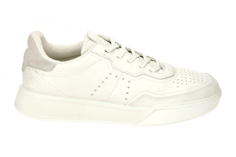 ecco Street Court Schuhe weiß Glattleder 539814