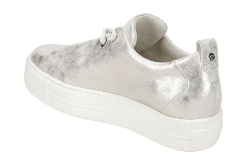 Paul Green Sneaker Plateau Schuhe silber grau metallic 5017