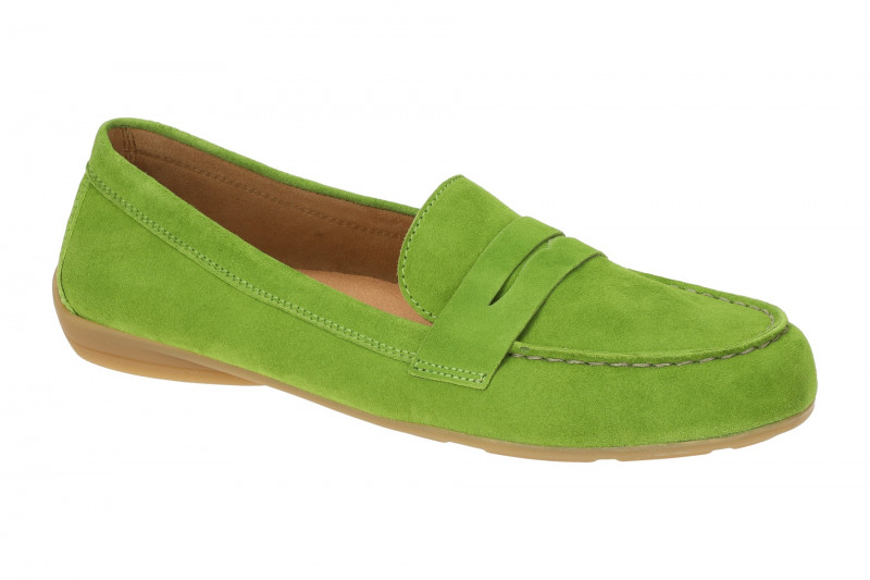Gabor Schuhe Mokassin Slipper grün 44.200.11