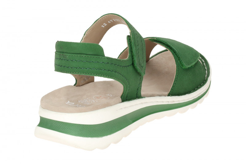 ara Tampa Sandale grün Samt Velour 12-47207
