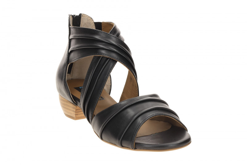 Everybody Jobas Sandalette schwarz Glattleder