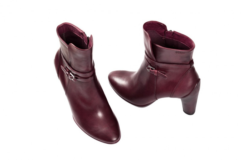 Ecco Sculptured 75 Stiefelette in dunkelrot 24266301070