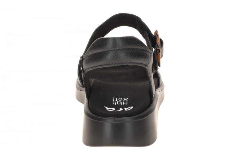 ara Madeira Sandale schwarz H-Weite Klett 12-21402