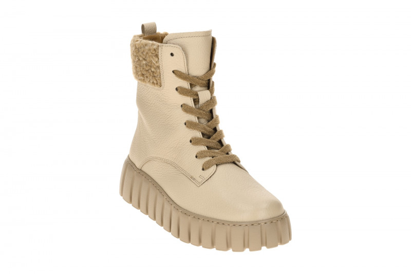 Gabor Plateau Stiefelette beige Fellkragen 76.786.52