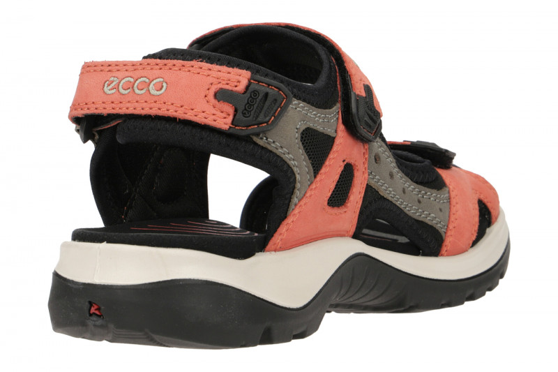 Ecco Offroad Damen Sandale orange grau