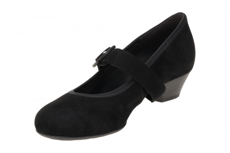 Gabor Malta Pumps schwarz Samt H-Weite 66.139.47