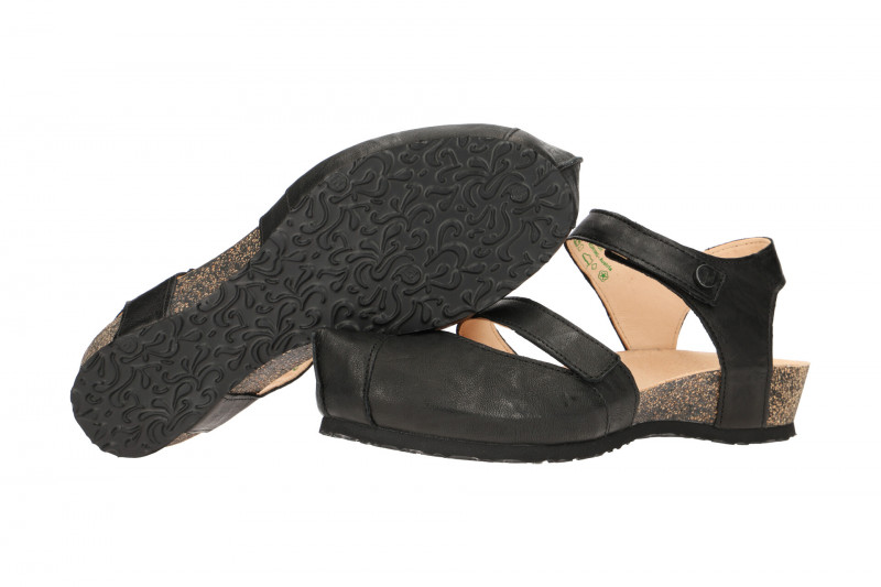 Think Kessy Sandale schwarz Glattleder