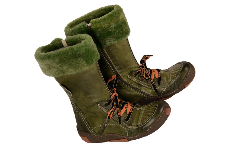 Eject Ice Stiefel grün Lederfutter Gr 37