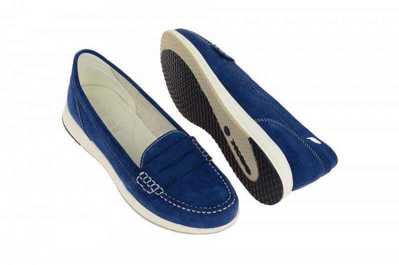 Geox Avery Mokassin Slipper blau D62H5C