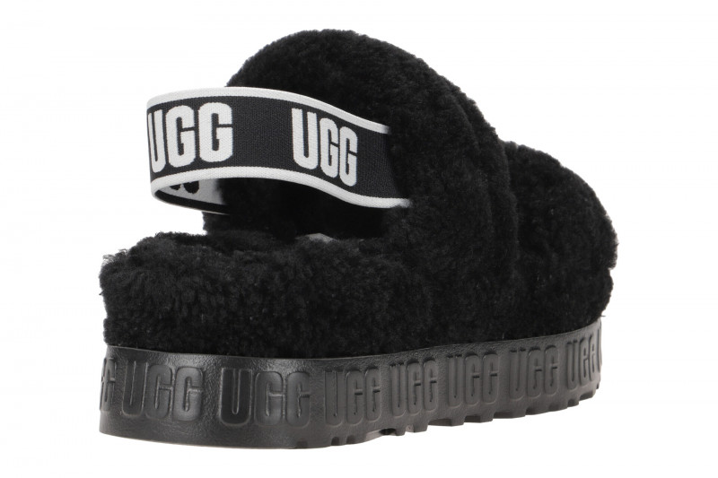 UGG Oh Fluffita Sandalen Hausschuhe schwarz 1120876