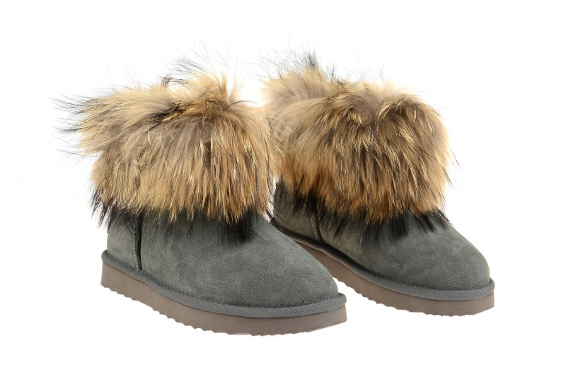 Oog Stiefel grau Fell Boots OB0542