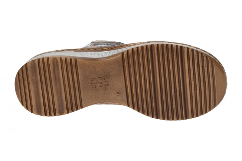 ara Hawaii Pantolette grau bunt gepunktet 12-29004