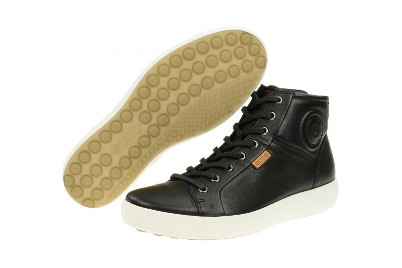 Ecco Soft 7 Stiefelette schwarz Herren Mid-Sneaker
