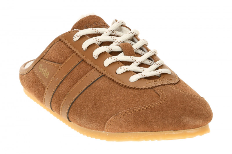 Gola Cleora Damen Pantoletten Mule braun umber Warmfutter CLB927