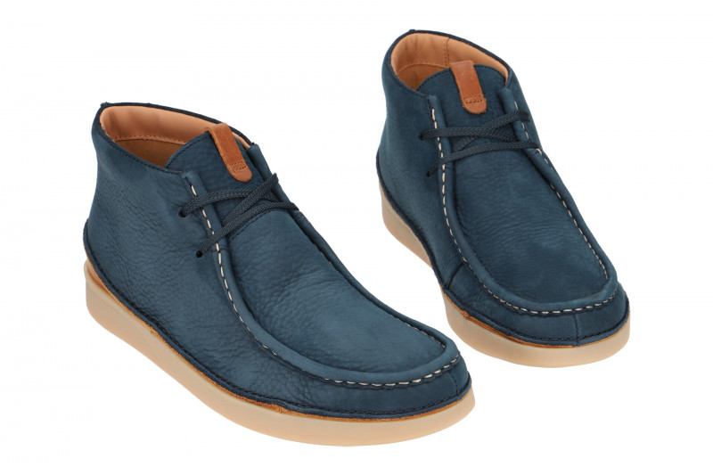 Clarks Oakland Mid Schuhe blau Nubuck