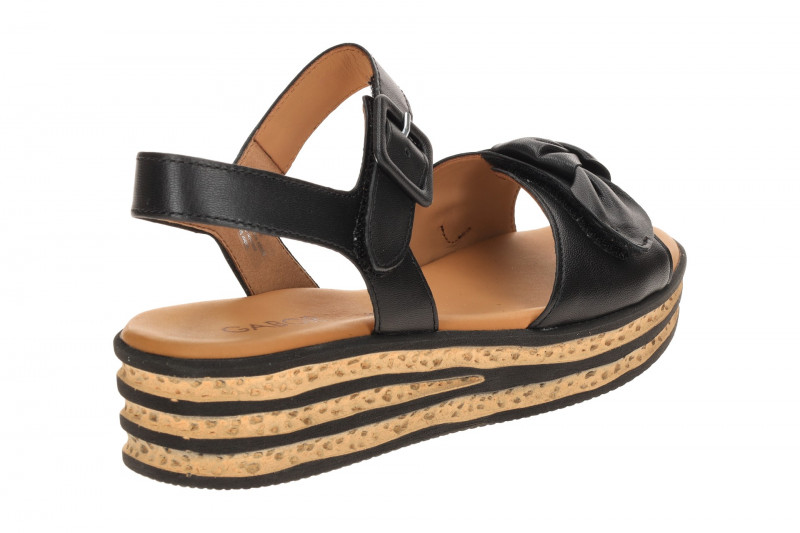 Gabor Plateau Sandalen schwarz Nappa 84.553.27