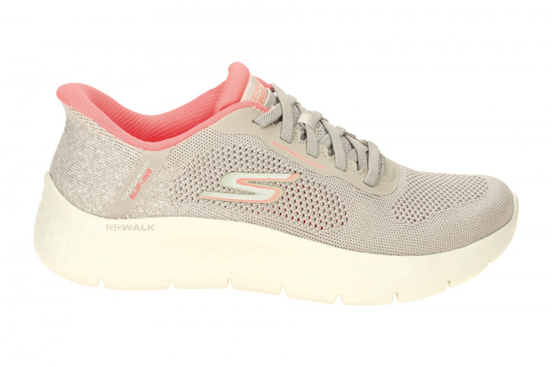 Skechers Go Walk Flex Schuhe grau Slip-Ins Sneakers 125503