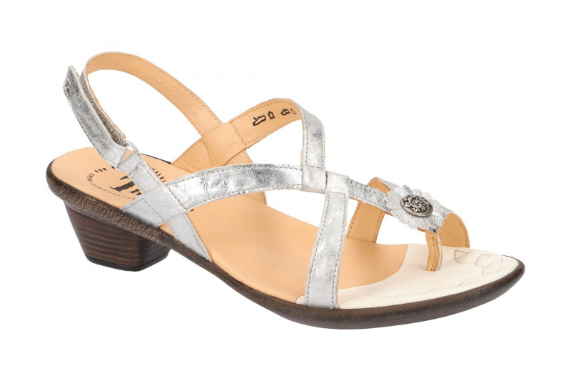 Think Nanet Sandale silber grau metallic