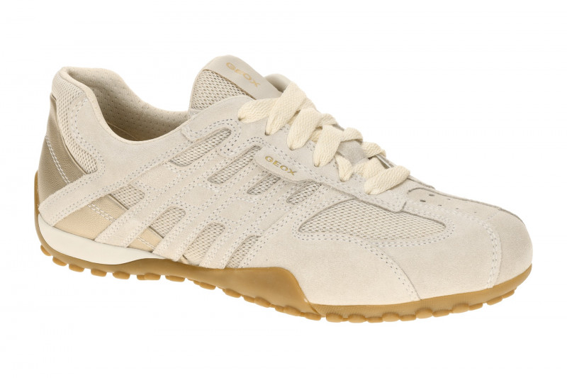 Geox Snake Schuhe grau papyrus Damen Sneakers D65B0A
