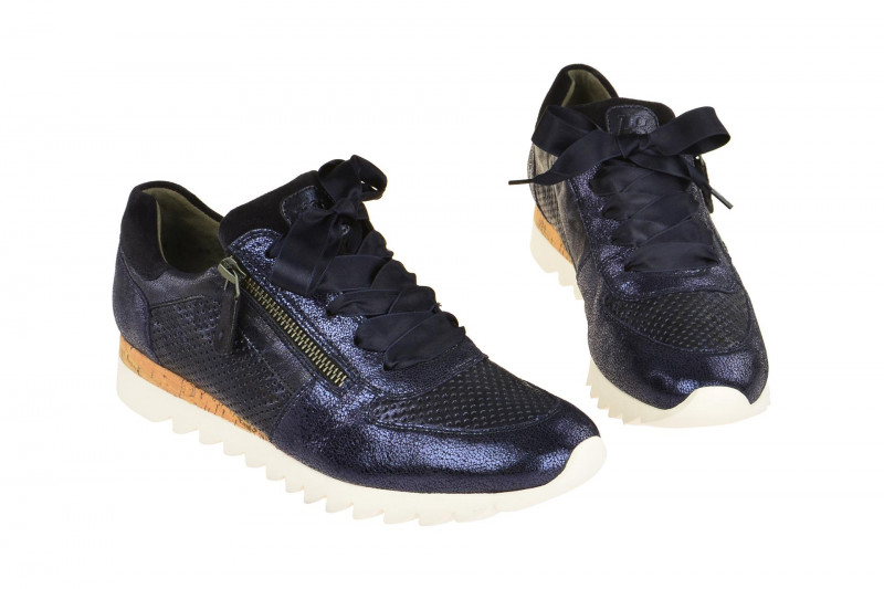 Paul Green Schuhe Sneakers blau metallic 4650
