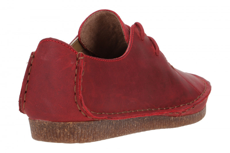Clarks Janey Mae Schuhe rot Fettleder 26166819