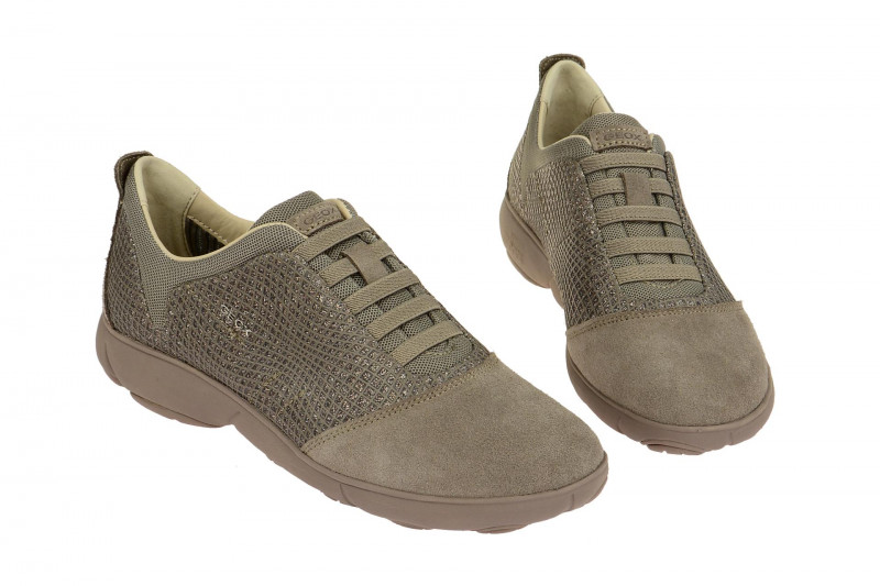 Geox Nebula Slipper grau Glitter