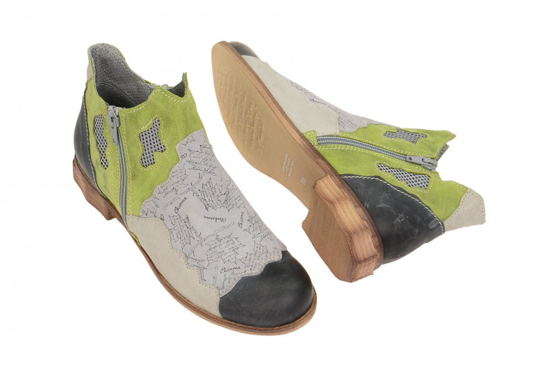 Charme Stiefelette blau grau grün Gr 36 - 0257-E