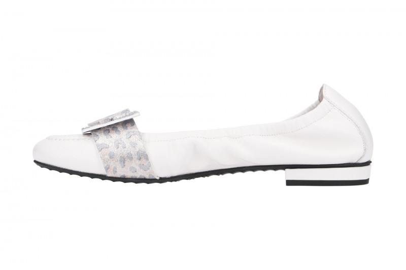 K&S Malu Ballerinas weiß Leo 10490