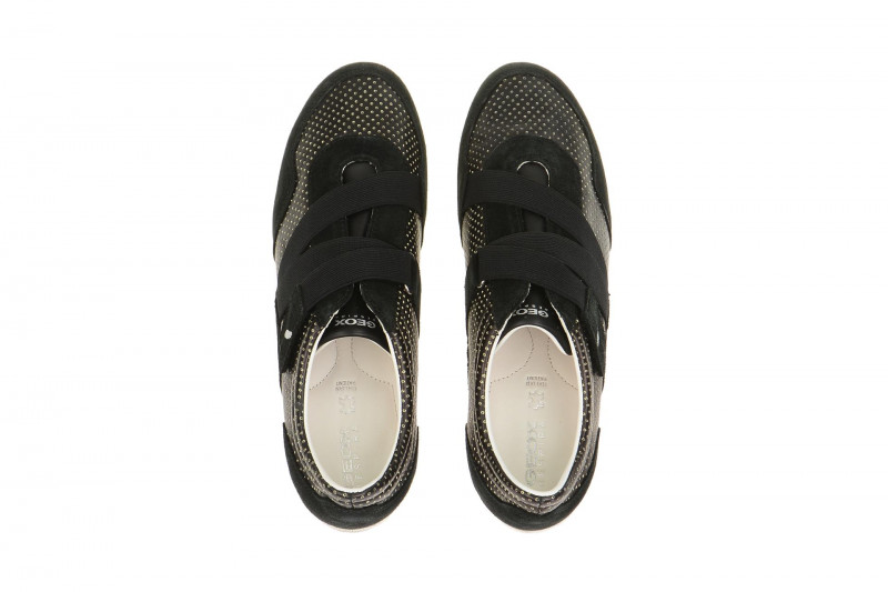 Geox Vega Schuhe schwarz gold gepunktet