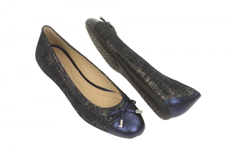 Geox Lola Ballerina blau silber - D93M4A