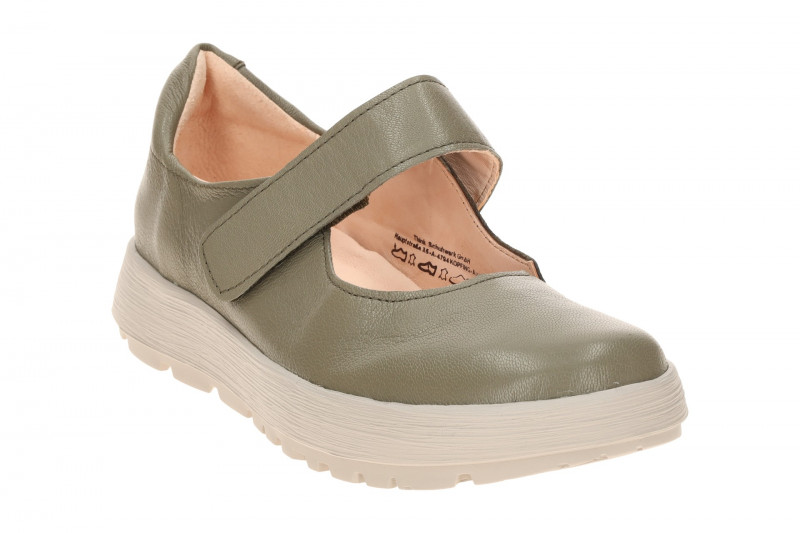 Think Comoda Mary-Jane Schuhe grün taiga 1266