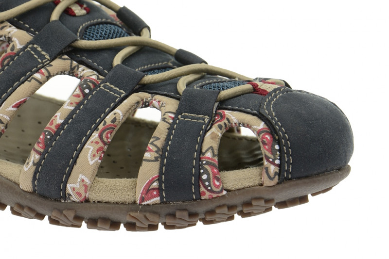 Geox Sand.Strel - Damen Sandale - navy dunkelblau - D1125A