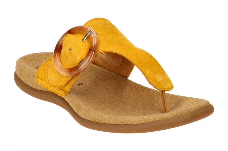 Gabor Zehentrenner Pantolette gelb 43.701.10