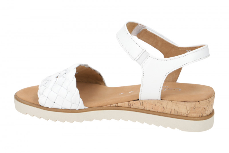 Gabor comfort Sandale weiß Nappa geflochten 82.759.50