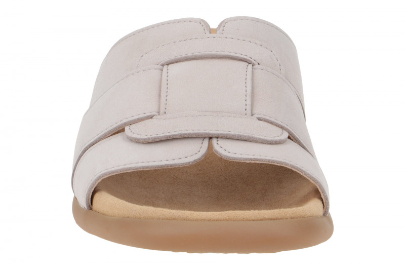 Gabor Pantolette grau leinen Nubuk 23.704.12