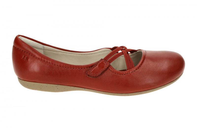 Josef Seibel Fiona 39 Ballerina Slipper rot Glattleder