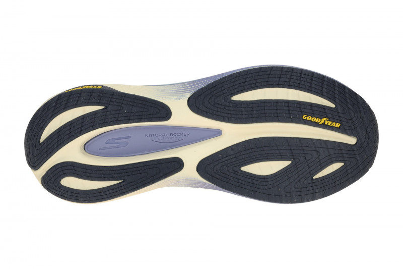 Skechers MAX CUSHIONING Schuhe gelb blau Damen Sportschuhe 128901