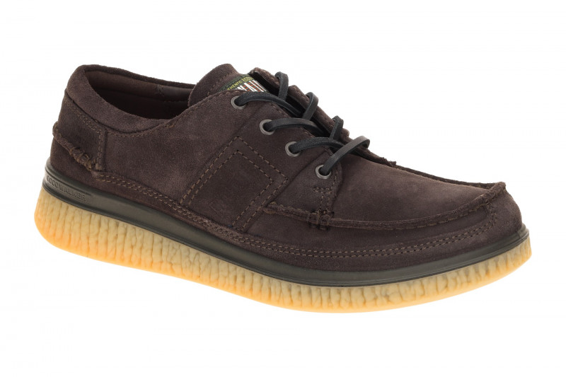 Ecco Walker Schuhe braun mocca Velour Mokassin 571104