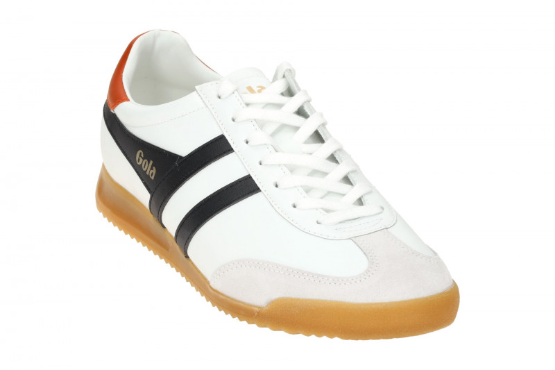 Gola Torpedo Leather Sneakers Schuhe weiß schwarz CMB622